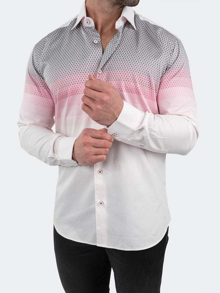 Maceoo Stretch Shirt | Fibonacci Jacqdegrade Pink