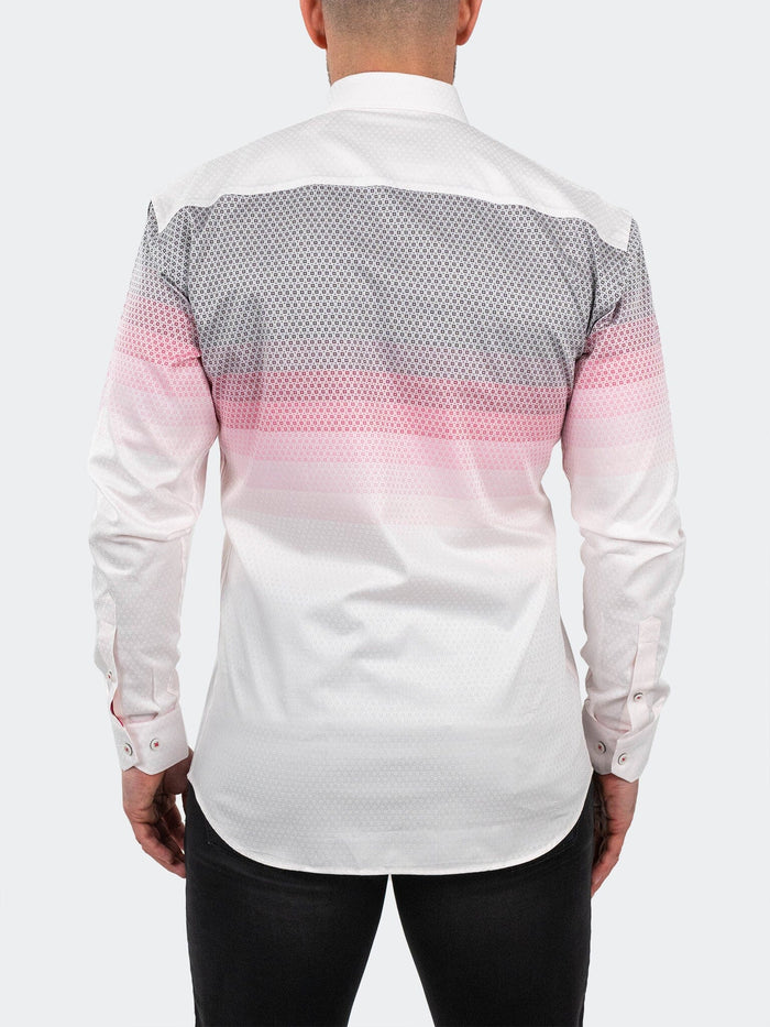 Maceoo Stretch Shirt | Fibonacci Jacqdegrade Pink