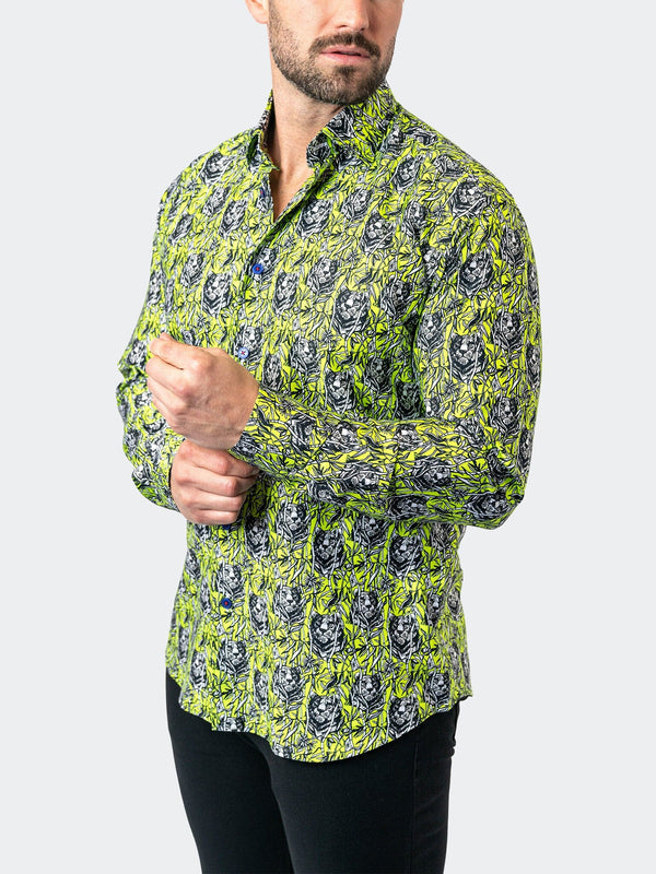 Maceoo Stretch Shirt | Fibonacci Jungle 70 Green