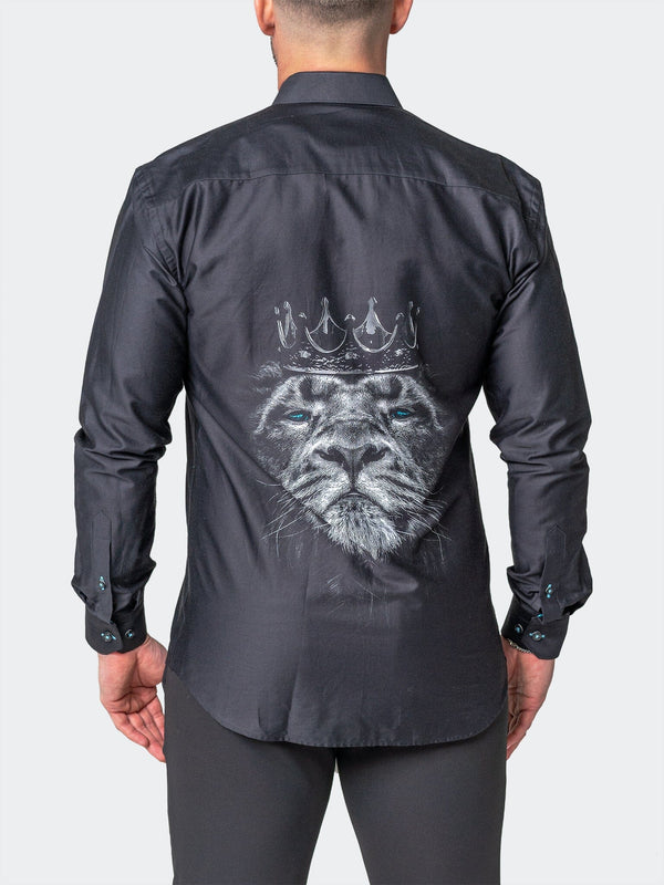 Maceoo Stretch Shirt | Fibonacci LionCrown Black