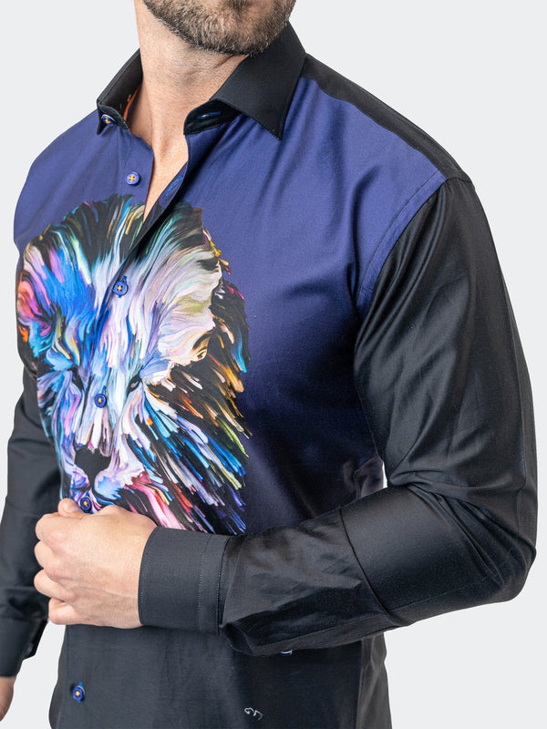 Maceoo Stretch Shirt | Fibonacci LionPaint 00 Multi