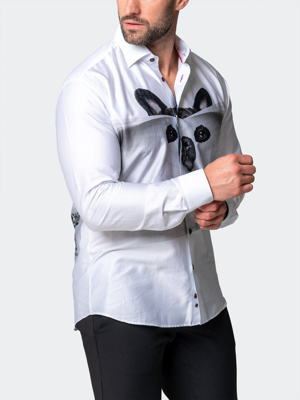 Maceoo Stretch Shirt | Fibonacci LionTime White