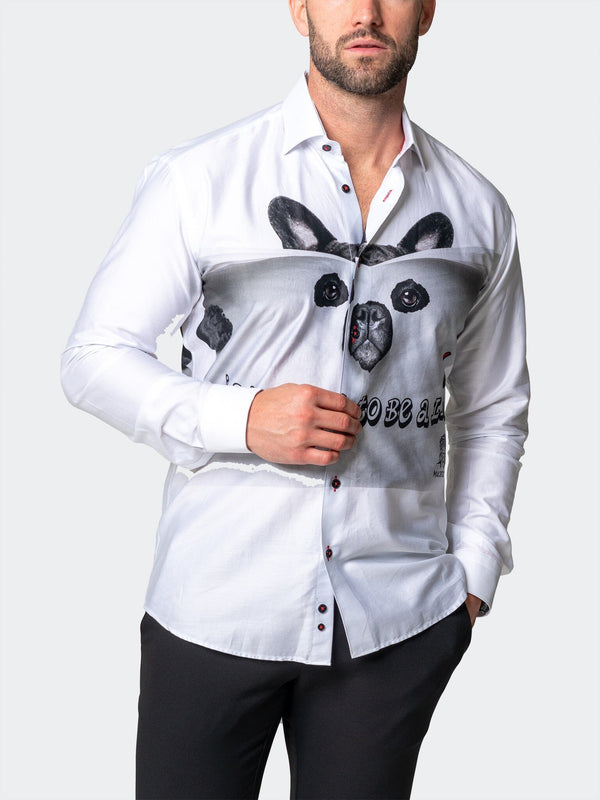 Maceoo Stretch Shirt | Fibonacci LionTime White