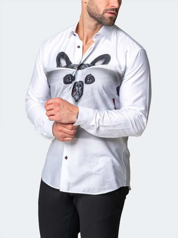 Maceoo Stretch Shirt | Fibonacci LionTime White