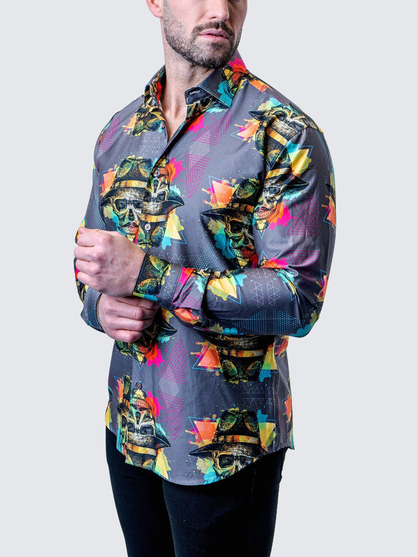 Maceoo Shirt | Fibonacci Mob Skull Multi