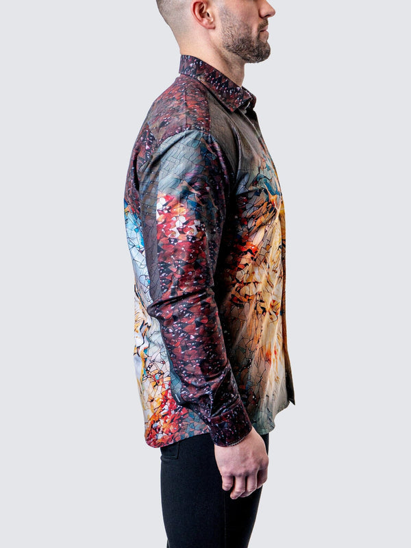 Maceoo Shirt | Fibonacci Royal Lion BLK