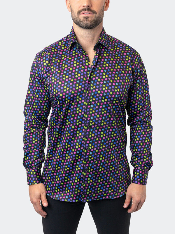 Maceoo Stretch Shirt | Fibonacci StretchSkittles Black