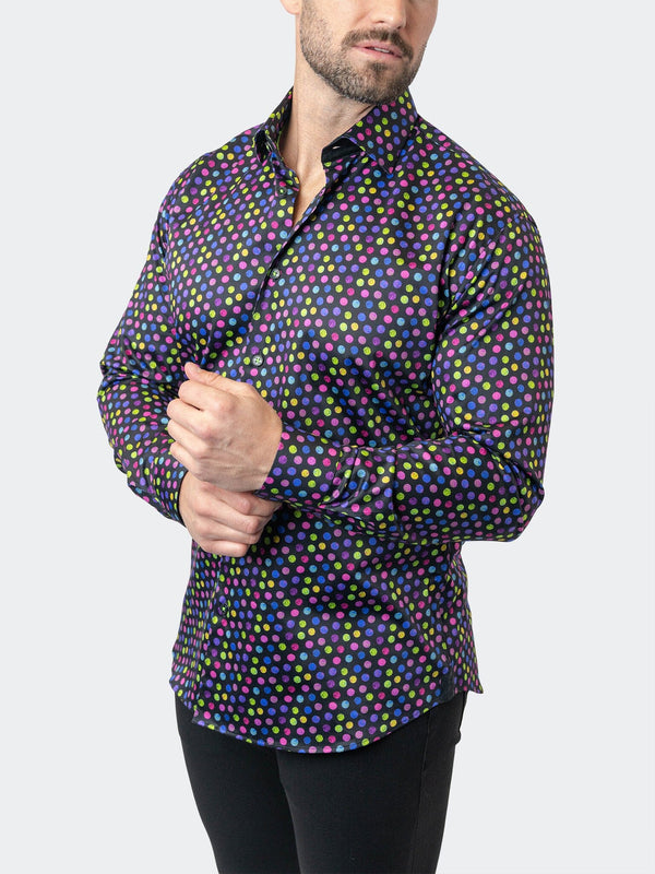 Maceoo Stretch Shirt | Fibonacci StretchSkittles Black