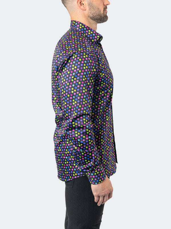 Maceoo Stretch Shirt | Fibonacci StretchSkittles Black