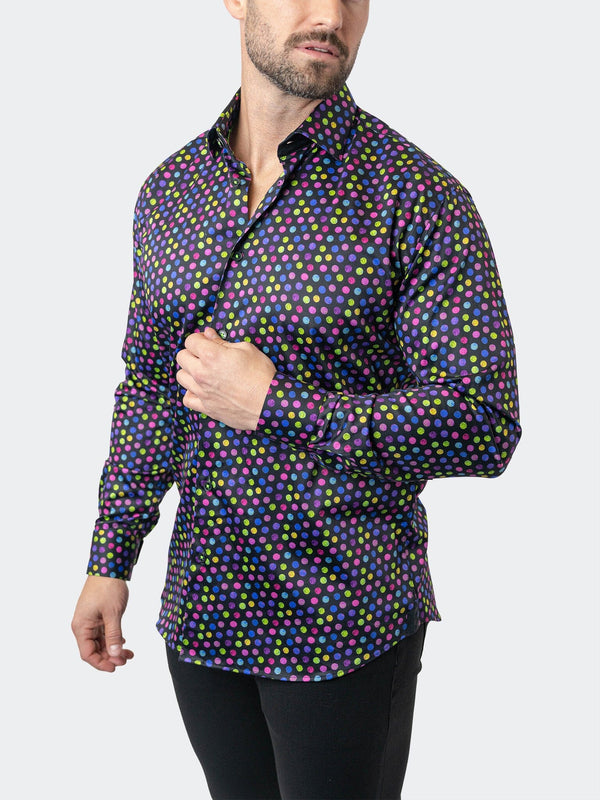 Maceoo Stretch Shirt | Fibonacci StretchSkittles Black