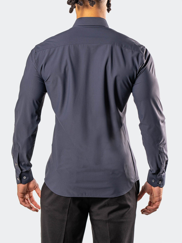 Maceoo Shirt | Fibonacci StretcheuroDark Grey