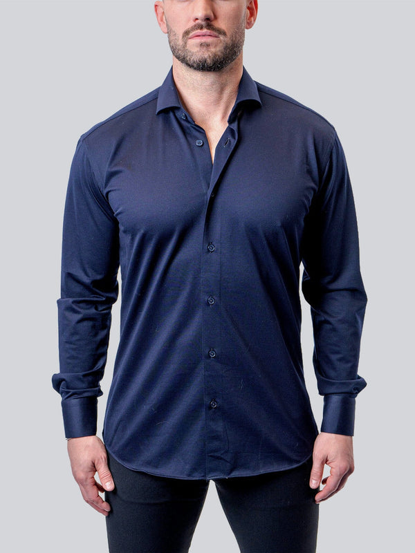 Maceoo Stretch Shirt | Einstein True Blue