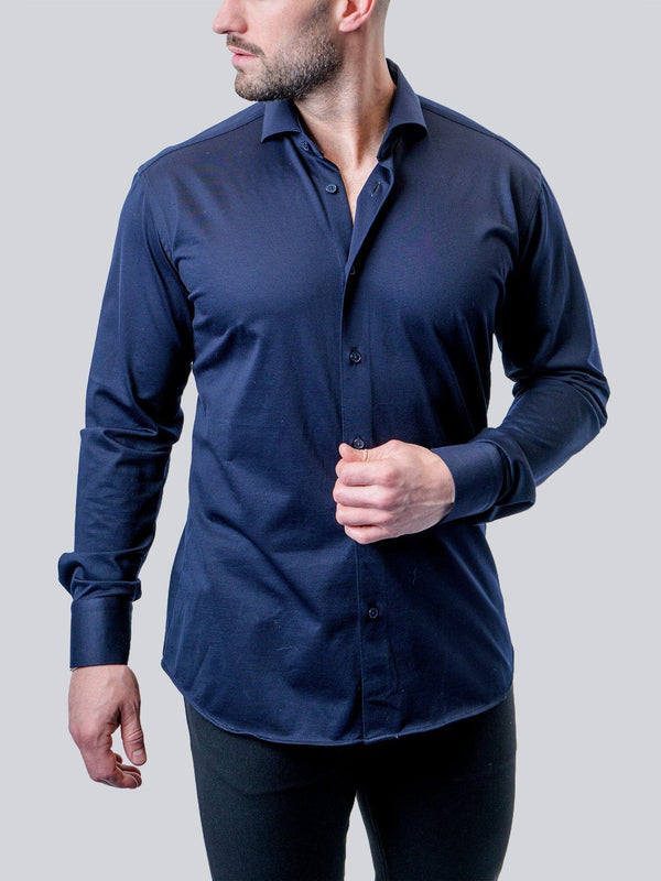 Maceoo Stretch Shirt | Einstein True Blue