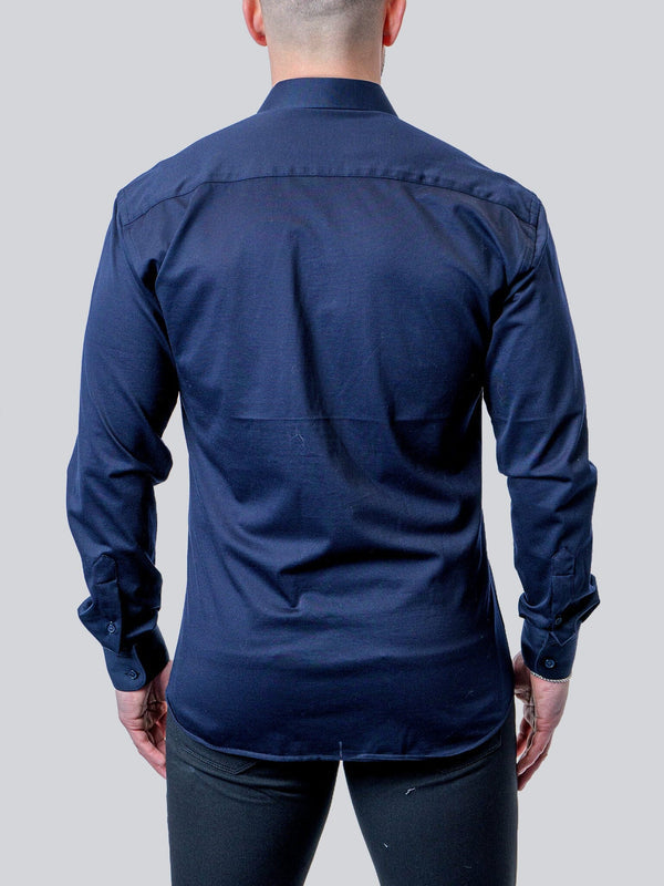 Maceoo Stretch Shirt | Einstein True Blue