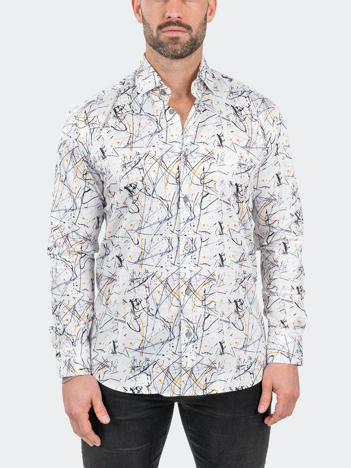 Maceoo Stretch Shirt | Fibonnaci Amazigh White