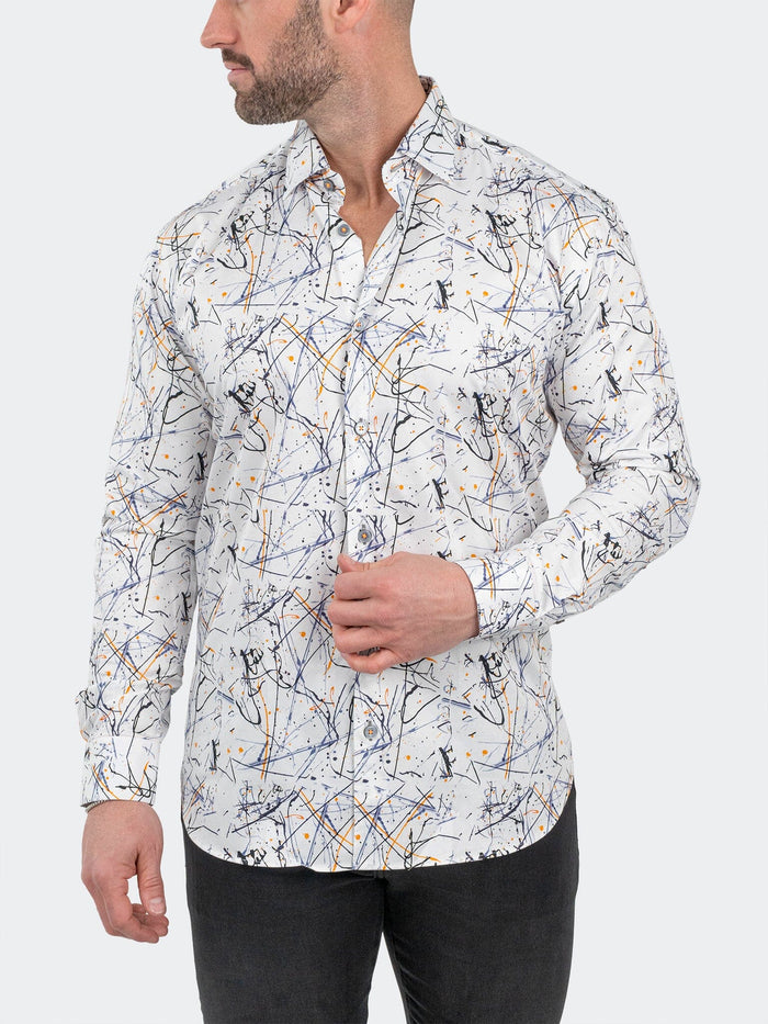 Maceoo Stretch Shirt | Fibonnaci Amazigh White