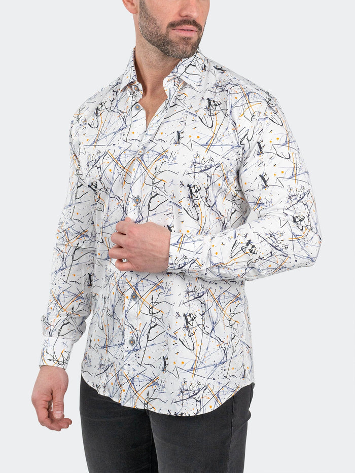 Maceoo Stretch Shirt | Fibonnaci Amazigh White