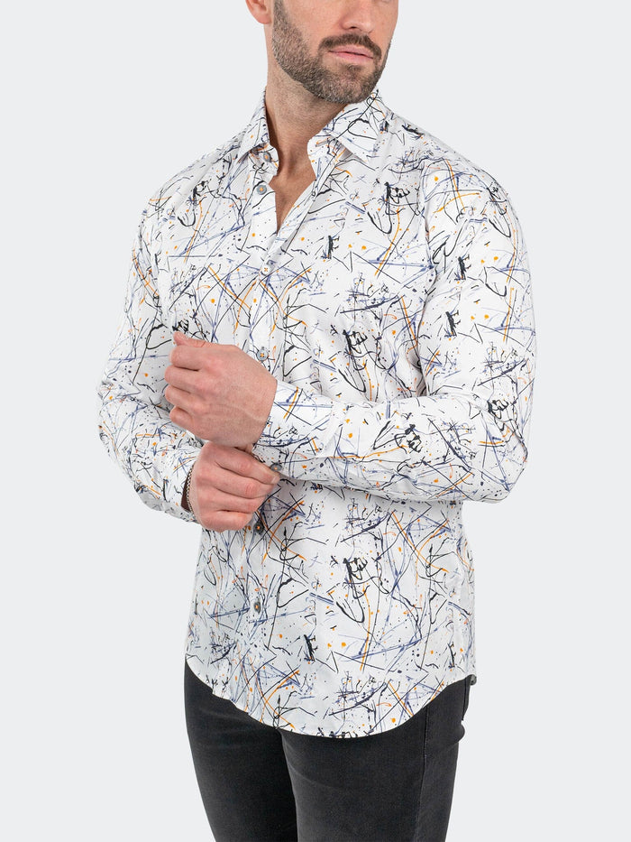 Maceoo Stretch Shirt | Fibonnaci Amazigh White