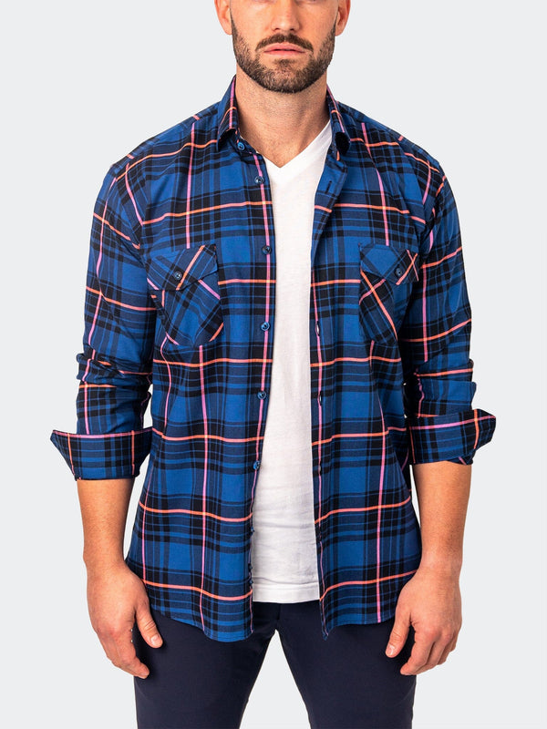 Maceoo Shirt | Flannel Largeplaidpink Blue