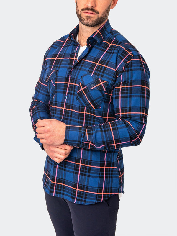 Maceoo Shirt | Flannel Largeplaidpink Blue