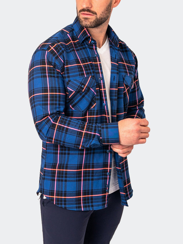 Maceoo Shirt | Flannel Largeplaidpink Blue