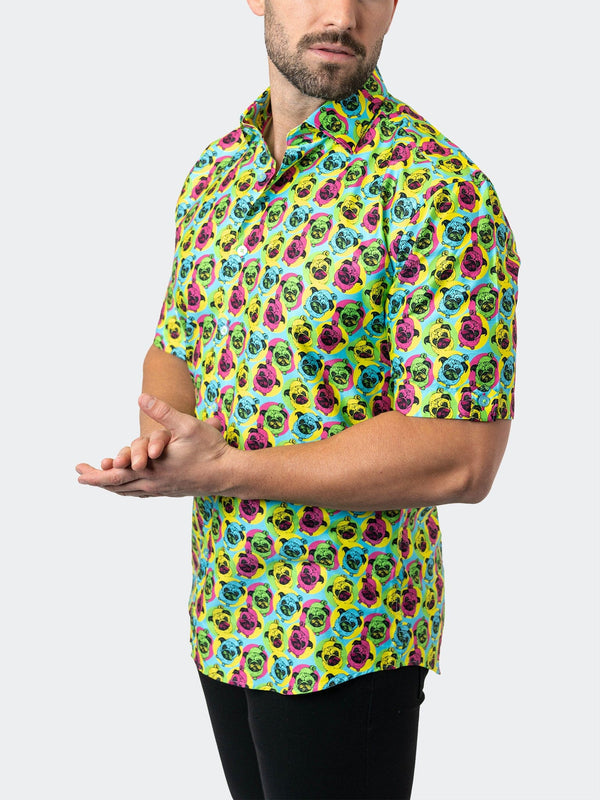 Maceoo Stretch Short-Sleeve Shirt | Galileo BubbleDog 15 Multi