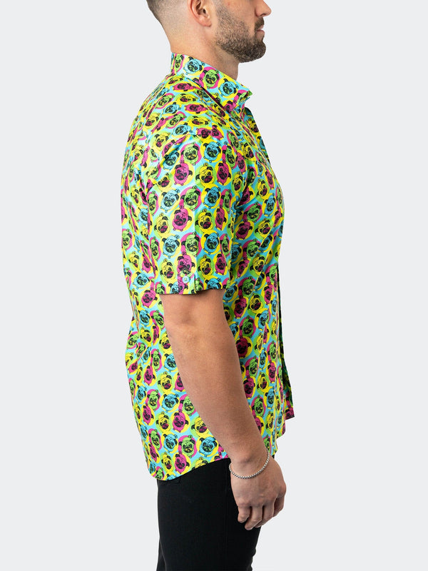 Maceoo Stretch Short-Sleeve Shirt | Galileo BubbleDog 15 Multi