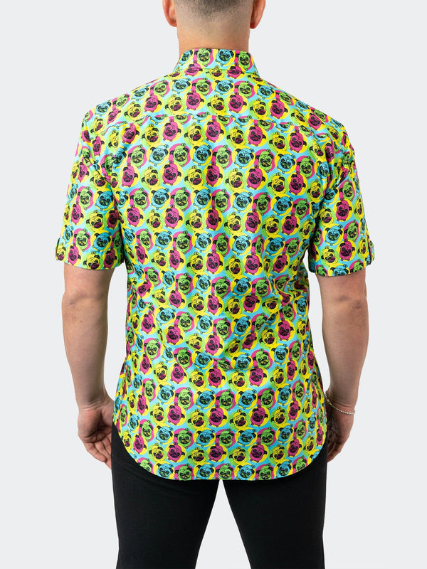 Maceoo Stretch Short-Sleeve Shirt | Galileo BubbleDog 15 Multi