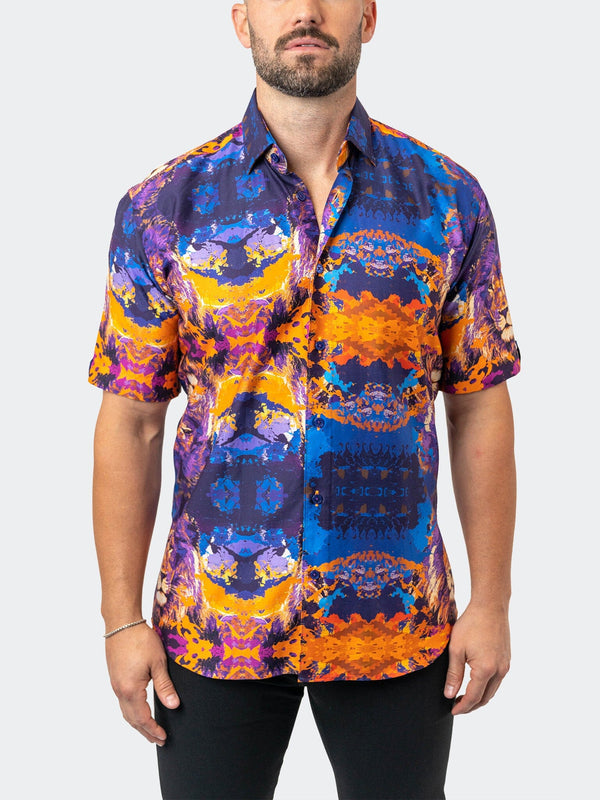 Maceoo Stretch Short-Sleeve Shirt | Galileo EarthLion 94 Multi