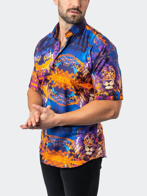 Maceoo Stretch Short-Sleeve Shirt | Galileo EarthLion 94 Multi