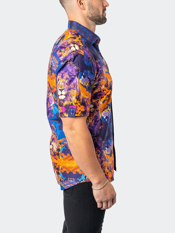 Maceoo Stretch Short-Sleeve Shirt | Galileo EarthLion 94 Multi