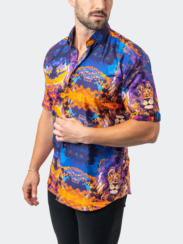 Maceoo Stretch Short-Sleeve Shirt | Galileo EarthLion 94 Multi