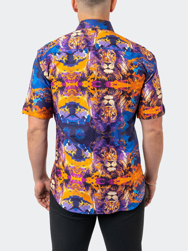 Maceoo Stretch Short-Sleeve Shirt | Galileo EarthLion 94 Multi