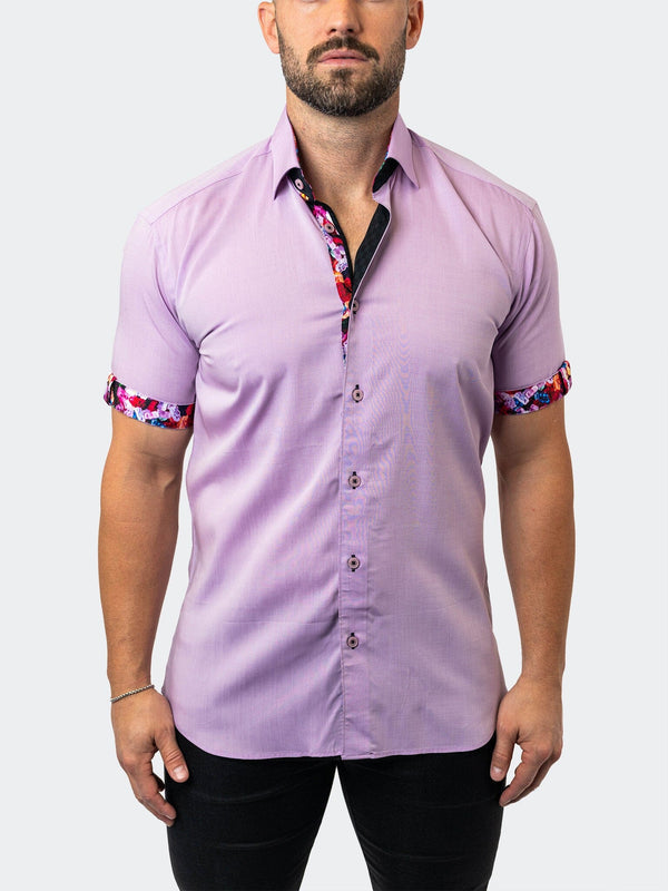 Maceoo Stretch Short Sleeve Shirt | Galileo Lavender 37 Purple