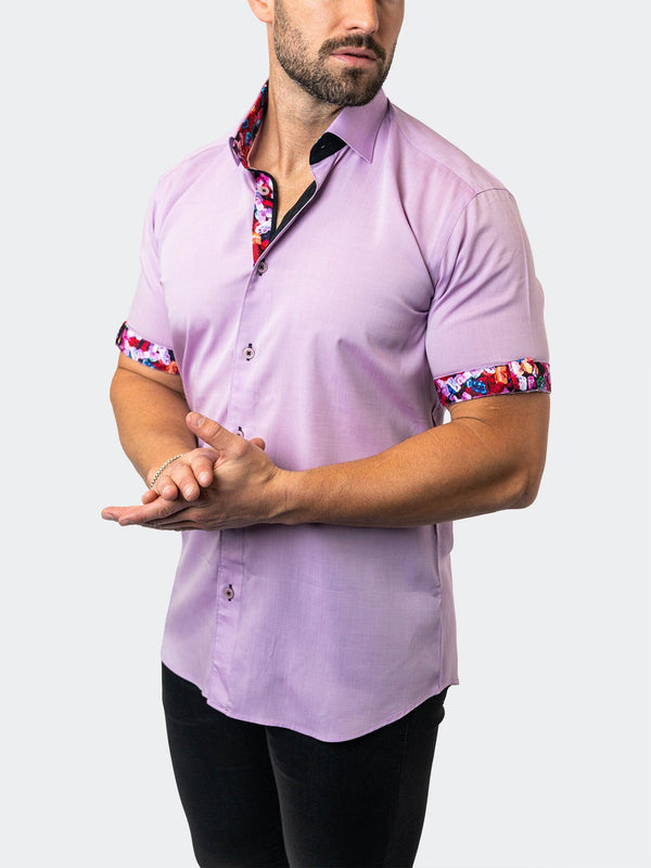 Maceoo Stretch Short Sleeve Shirt | Galileo Lavender 37 Purple