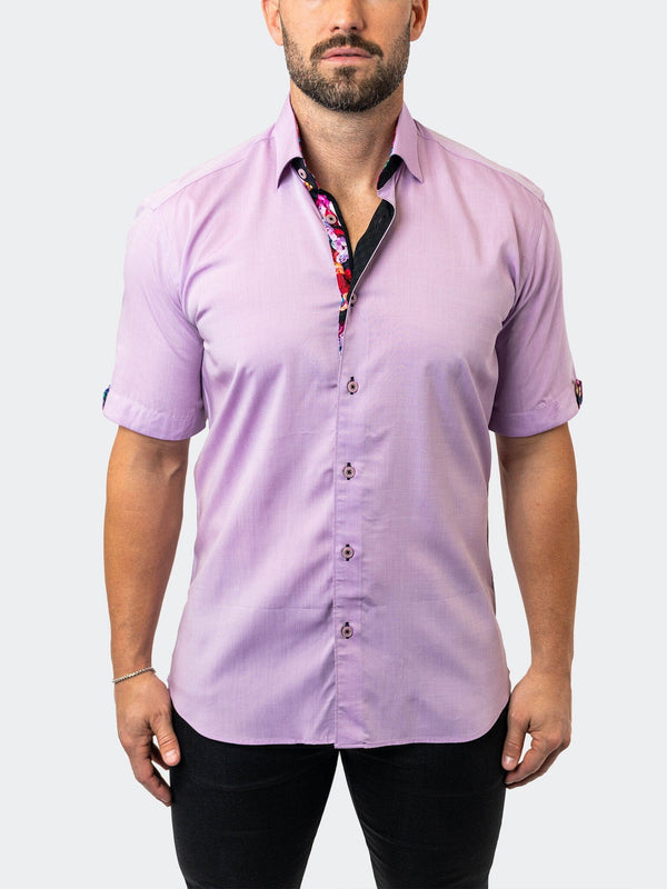 Maceoo Stretch Short Sleeve Shirt | Galileo Lavender 37 Purple