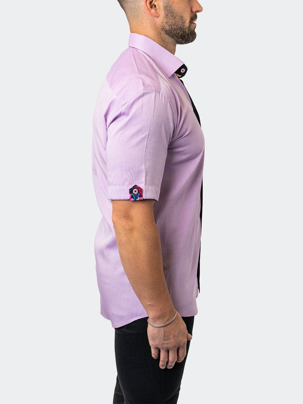 Maceoo Stretch Short Sleeve Shirt | Galileo Lavender 37 Purple