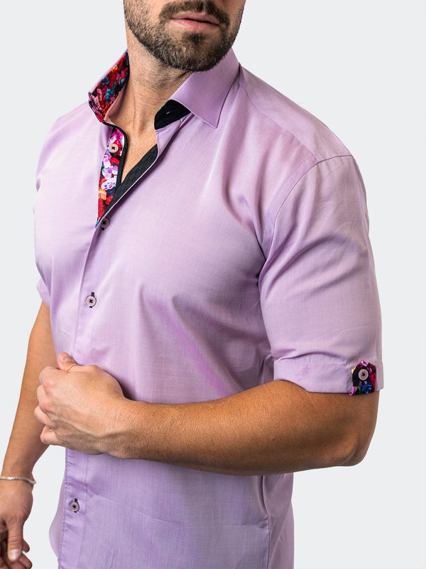 Maceoo Stretch Short Sleeve Shirt | Galileo Lavender 37 Purple