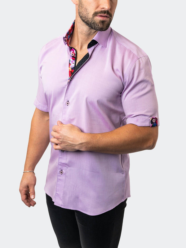 Maceoo Stretch Short Sleeve Shirt | Galileo Lavender 37 Purple