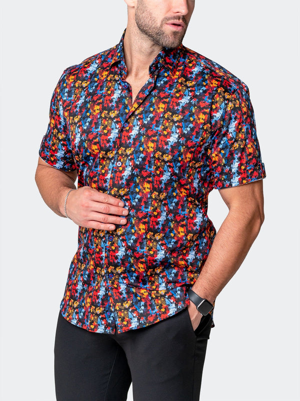 Maceoo Stretch Short-Sleeve Shirt | Galileo Qwantwo Multi