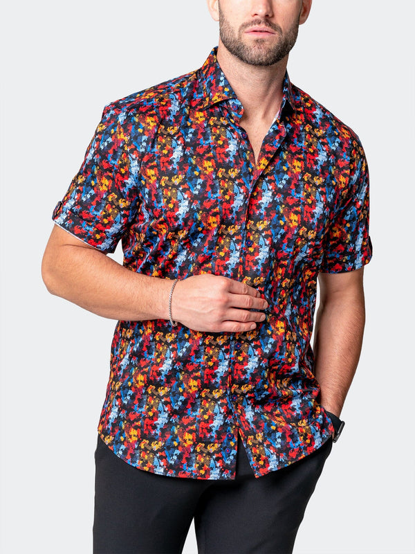 Maceoo Stretch Short-Sleeve Shirt | Galileo Qwantwo Multi