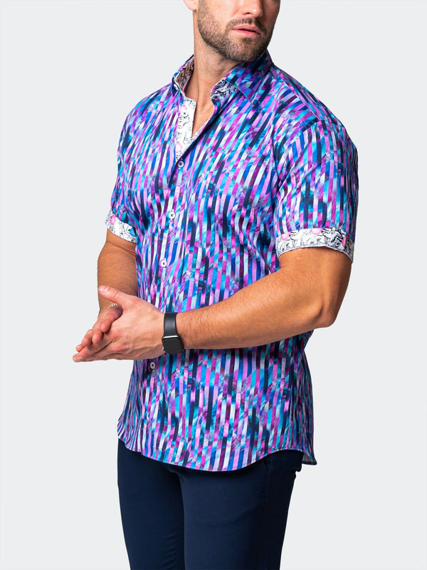 Maceoo Stretch Short-Sleeve Shirt | Galileo Stride Multi