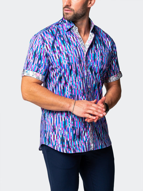 Maceoo Stretch Short-Sleeve Shirt | Galileo Stride Multi