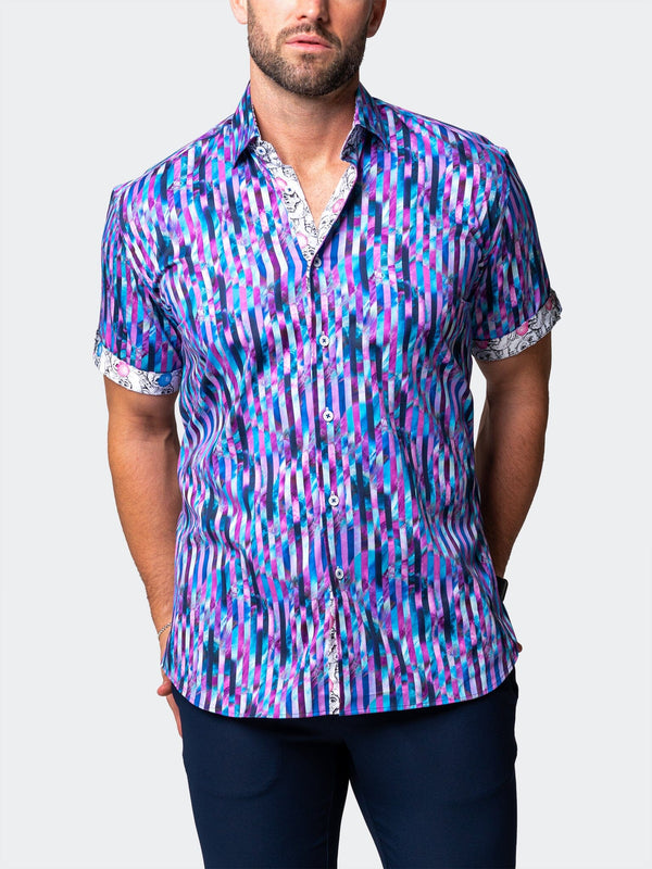 Maceoo Stretch Short-Sleeve Shirt | Galileo Stride Multi