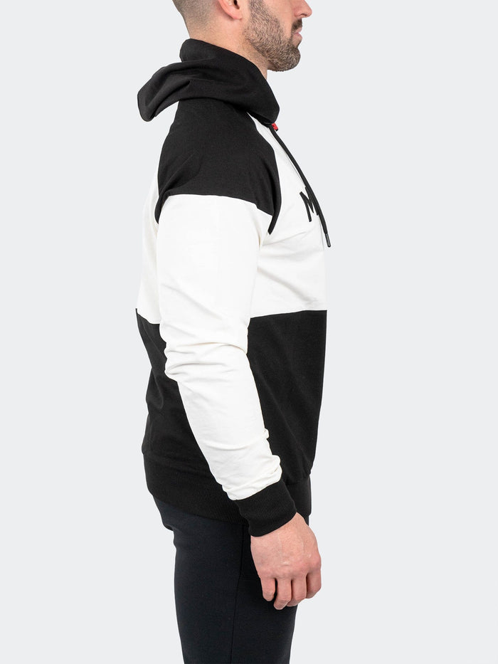 Maceoo Stretch Athletic Wear | Hoodie BlackSnow White