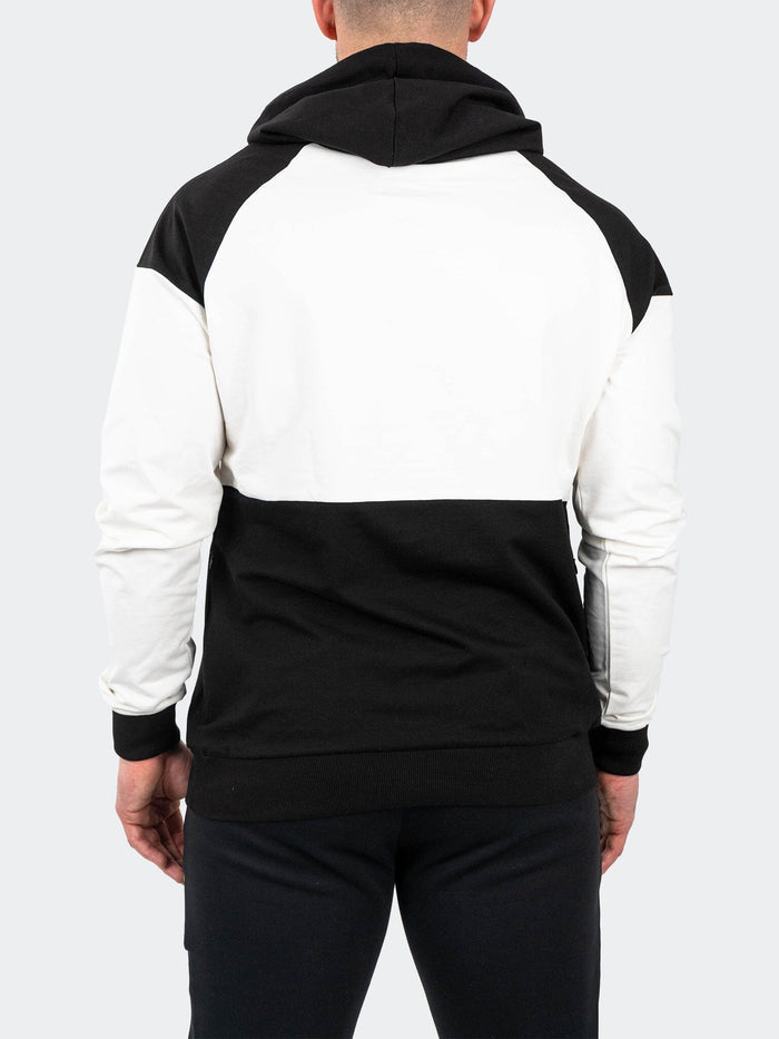 Maceoo Stretch Athletic Wear | Hoodie BlackSnow White