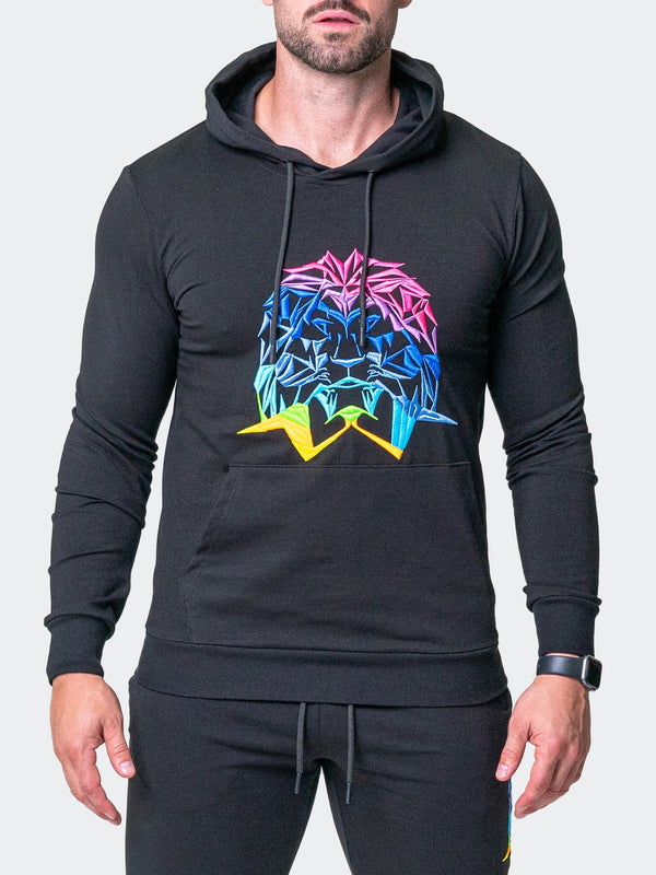 Maceoo Stretch Athletic Wear | Hoodie Neon Black