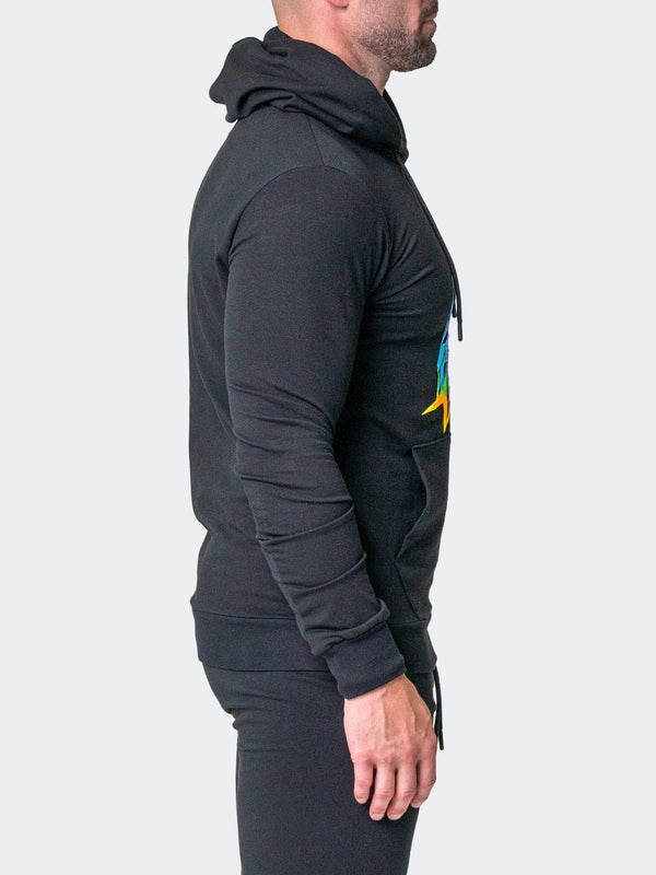 Maceoo Stretch Athletic Wear | Hoodie Neon Black