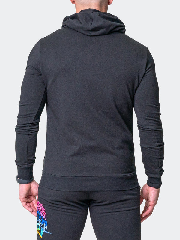 Maceoo Stretch Athletic Wear | Hoodie Neon Black