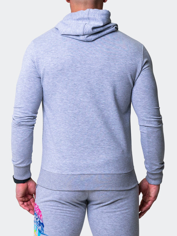 Maceoo Stretch Athletic Wear | Hoodie Neon Grey